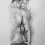 Drawing titled "The mirror of you" by Hongtao Huang, Original Artwork, Pencil