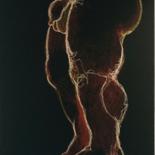 Dessin intitulée "Formes masculines (…" par Hugo Bartoli, Œuvre d'art originale, Pastel