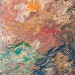 Painting titled "Acrylic pour no. 1" by Hulin Contin, Original Artwork, Acrylic
