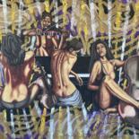 绘画 标题为“Nude Orchestra” 由Hüseyin Ak, 原创艺术品, 油
