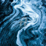 Fotografía titulada "WATER ABSTRACTION I" por Iryna Shpulak, Obra de arte original, Fotografía digital