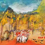 Painting titled "Aregato Rambla Barc…" by Ilgvars Zalans, Original Artwork, Oil
