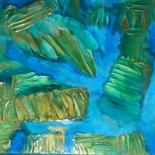 Painting titled "La Source bleue 2" by Innox, Original Artwork, Acrylic