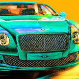 Malerei mit dem Titel "Bentley, Driving Dr…" von Ira Tsantekidou, Original-Kunstwerk, Acryl