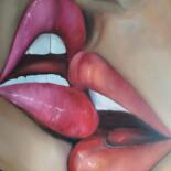 Schilderij getiteld "Sweet kiss" door Iryna Macautsova, Origineel Kunstwerk, Olie