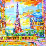 Malerei mit dem Titel "Paris 2" von Iryna Kastsova, Original-Kunstwerk, Acryl Auf Keilrahmen aus Holz montiert