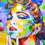 Картина под названием "Madonna 7" - Iryna Kastsova, Подлинное произведение искусства, Акрил Установлен на Деревянная рама дл…