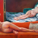 Peinture intitulée "La Maja Desnuda" par Isabel Mahe, Œuvre d'art originale, Huile