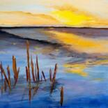 PINTURA A ÓLEO - POR-DO-SOL by Isabel Alfarrobinha