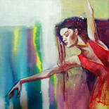 Painting titled "danse 4" by Isabelle Seruch Capouillez, Original Artwork, Acrylic