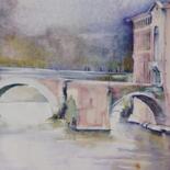 Peinture intitulée "Toulouse pont neuf…" par Isabelle Seruch Capouillez, Œuvre d'art originale, Aquarelle