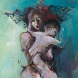 Painting titled "Mother" by Ish Gordon, Original Artwork, Oil