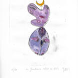 Gravures & estampes intitulée "79*) 1/10 La jouiss…" par Isis Bi M, Œuvre d'art originale, Gravure