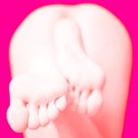 Photography titled "Feet and pink" by Ivan Ponomarevsky, Original Artwork, Manipulated Photography
