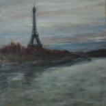 Peinture intitulée "La Tour Eiffel - PA…" par Julien Salette, Œuvre d'art originale, Huile Monté sur Châssis en bois