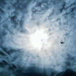 "Самолет в небе" başlıklı Fotoğraf Yulia Lunberg tarafından, Orijinal sanat, Dijital Fotoğrafçılık