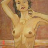 Peinture intitulée "femme seins nus" par Jack Mast, Œuvre d'art originale, Huile