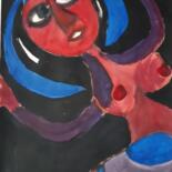 Картина под названием "Le Flamenco" - Jacques Desvaux (JD), Подлинное произведение искусства, Акрил