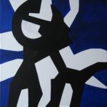 Painting titled "Minos" by Jacques Pichon (picjac), Original Artwork, Acrylic