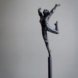 Скульптура под названием "Performance" - Jacques Vanroose, Подлинное произведение искусства, Бронза