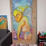 Painting titled "Deemster elf" by Jai Rezzoug, Original Artwork, Spray paint