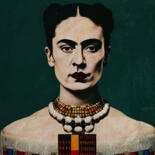 Malerei mit dem Titel "Frida Kahlo class p…" von Jan Keteleer, Original-Kunstwerk, Digitale Malerei