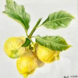 Tekening getiteld "Lemon Cluster" door Jane Wong, Origineel Kunstwerk, Potlood