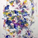 Painting titled "floral composition" by Janna Shulrufer, Original Artwork, Oil