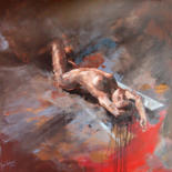 Peinture intitulée "Sirène" par Janusz Orzechowski, Œuvre d'art originale, Acrylique