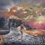 Pittura intitolato "Pearl Bay" da Janusz Orzechowski, Opera d'arte originale, Olio