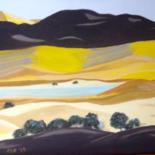 Painting titled "California, Spring…" by Jan Wall, Original Artwork, Oil Mounted on Wood Stretcher frame