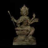 Sculpture titled "Dios Hindu de la Cr…" by Javier Ruiz, Original Artwork, Metals