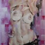 绘画 标题为“Untitled Nude 12” 由Jayenneart, 原创艺术品, 丙烯 安装在木质担架架上