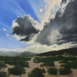 Painting titled "Sunbreak Ridge" by Jmcd Art, Original Artwork, Oil