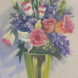 Peinture intitulée "Various Florals in…" par Jmcd Art, Œuvre d'art originale, Huile