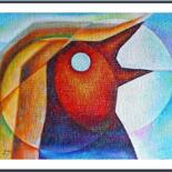Картина под названием "AUBE" - Jean  Amos Blain, Подлинное произведение искусства, Масло