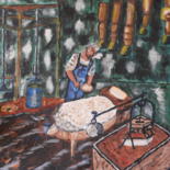 Peinture intitulée "Le fromager" par Jean-Christian Belcourt, Œuvre d'art originale, Huile