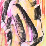 Peinture intitulée "Souffle d'Espoir /…" par Jean-Christophe Hilaire, Œuvre d'art originale, Pastel