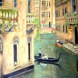 Peinture intitulée "Venise" par Lebreton-Hays, Œuvre d'art originale, Huile