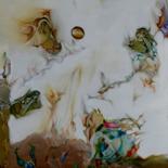 Peinture intitulée "Blanche Nain et les…" par Jean Gounin, Œuvre d'art originale, Huile