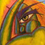 Painting titled "Grrr!" by Jean-Luc Coulaud, Original Artwork, Oil