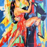 Peinture intitulée "642 Tango Argentin" par Jean-Luc Lopez, Œuvre d'art originale, Acrylique Monté sur Châssis en bois