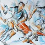 Malerei mit dem Titel "536 : Rugby de sout…" von Jean-Luc Lopez, Original-Kunstwerk, Tinte