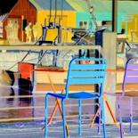 Arts numériques intitulée "Chaises à Oléron.jpg" par Jean-Luc Perrault, Œuvre d'art originale, Peinture numérique