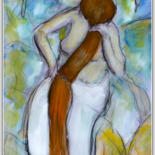 Malerei mit dem Titel "After Degas Woman c…" von Jean Mirre, Original-Kunstwerk, Öl