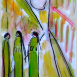 Painting titled "TRIO" by Jean Mirre, Original Artwork, Oil