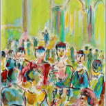 Pintura titulada "Elysées" por Jean Mirre, Obra de arte original, Oleo
