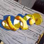 Painting titled "Zestes de citron" by Jean-Paul Schmitt, Original Artwork