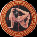 Painting titled "Nude Yoga Intsitute…" by Jeff Cornish, Original Artwork, Acrylic