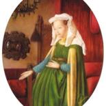 Painting titled "D'après Van Eyck" by Jeremy Carpentier, Original Artwork, Other